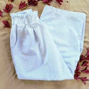 High Waist Union Made Pinstripe Palazzo  Style Pants